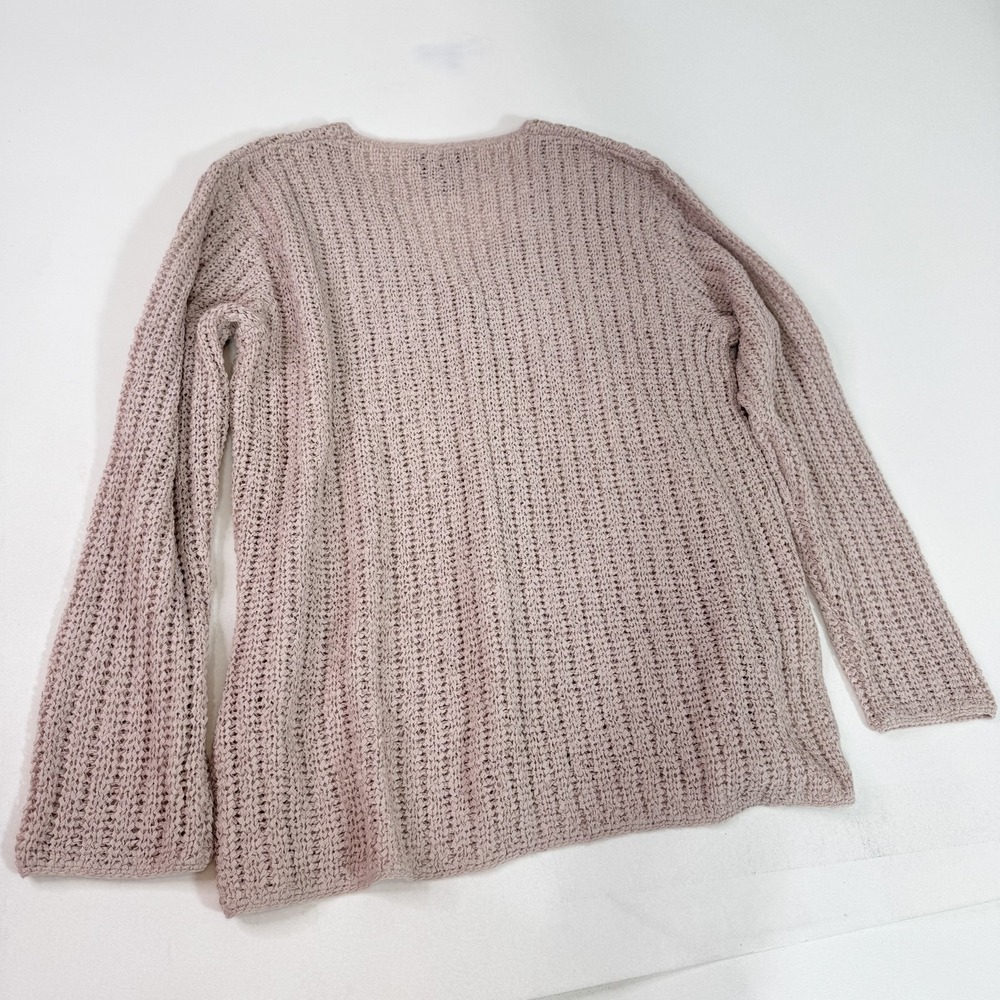 Finity Naturals Sweater Womens Small Beige Button Front Wool Blend Knit Cardigan - Picture 7 of 8